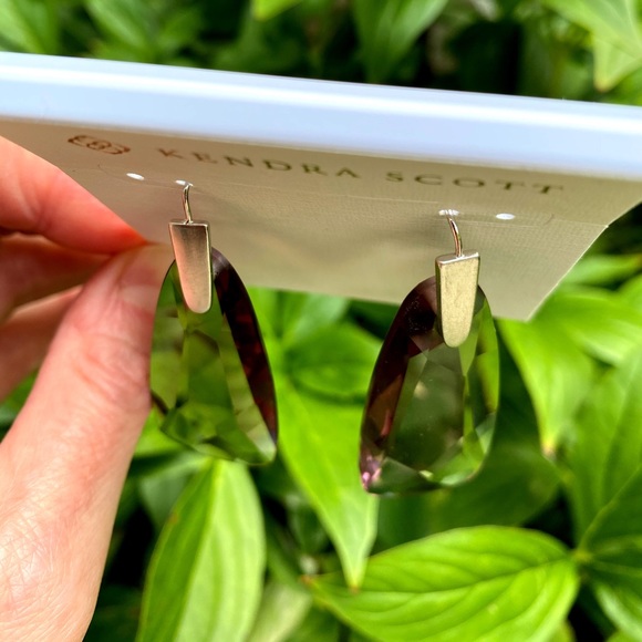 New Kendra Scott Violet Maize Drop Earrings - Picture 6 of 13